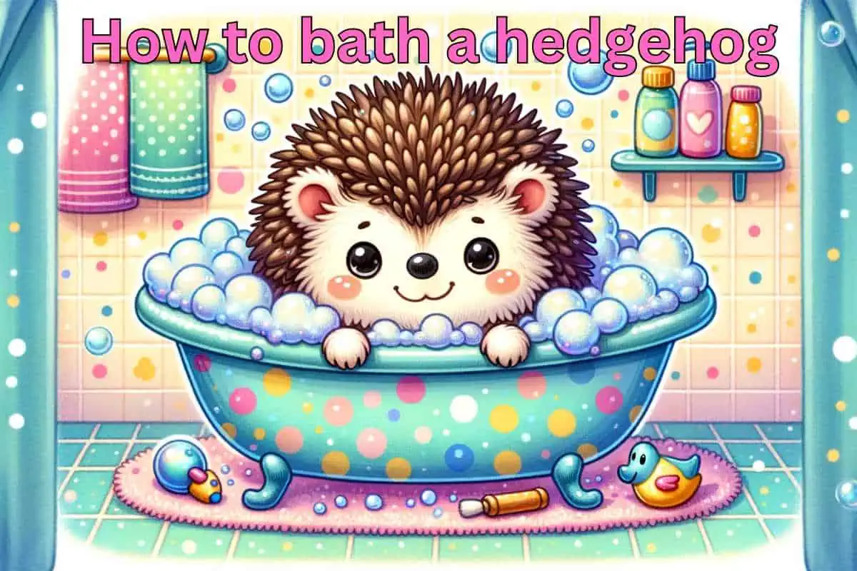 How to bath a hedgehog