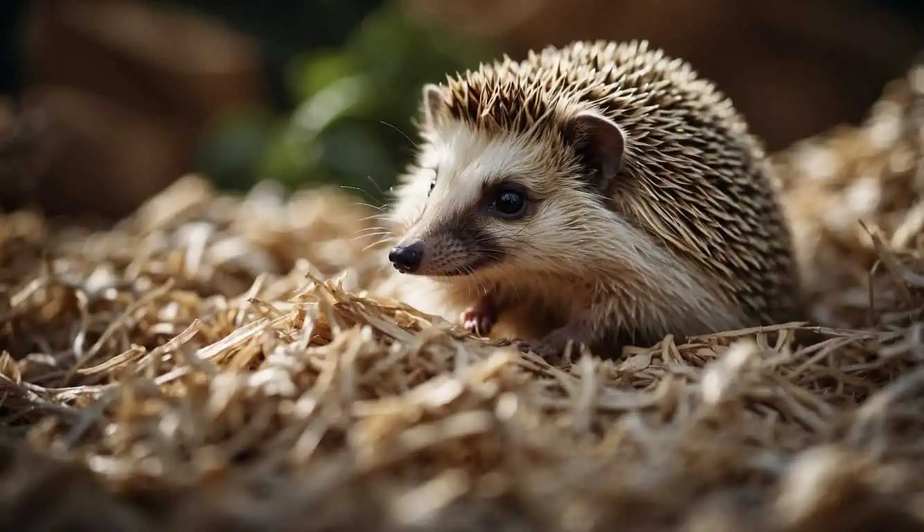 can you use shredded paper for hedgehog bedding